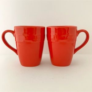 Longaberger Pottery USA Coffee/Tea Mug - Paprika Woven Traditions